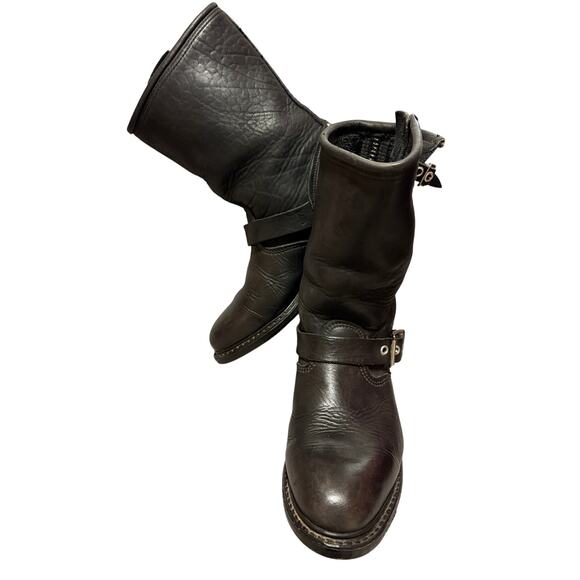 Rare VTG Harley-Davidson Size 9 Women’s Soft Black Leather Pull On Boots - Picture 2 of 14